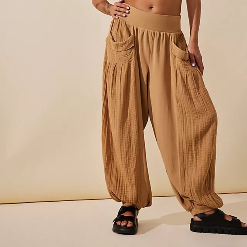 Free People Kairi Pant Iced Coffee